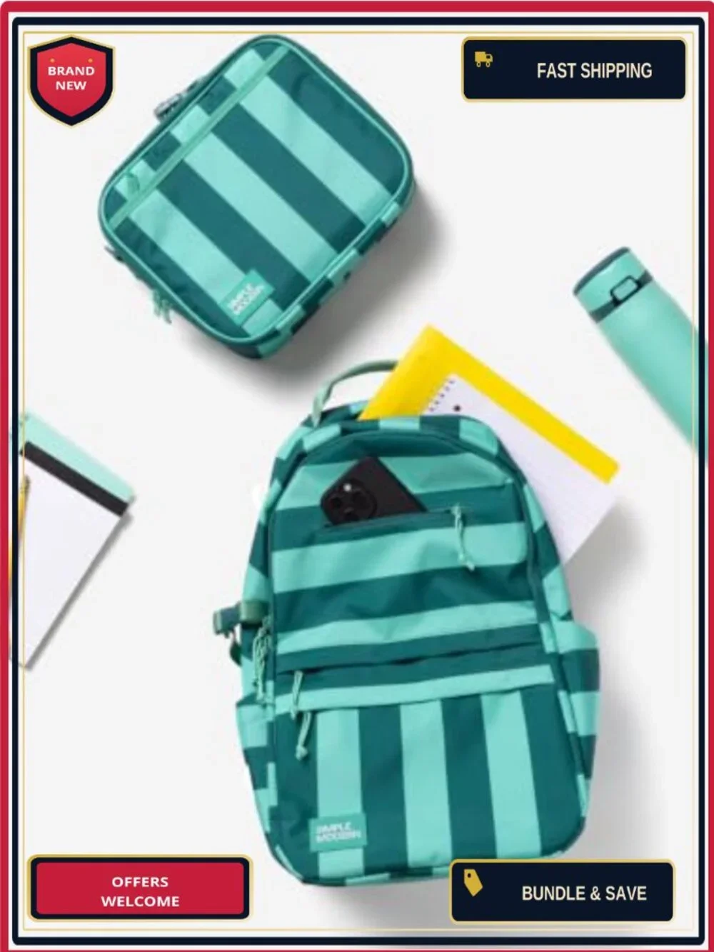 20L Laptop Backpack for School Kids Teens Cordura Polyester Daypack